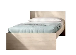 Letto singolo rovere 194x95cm adatto per materasso 90x190 cm - Haikui