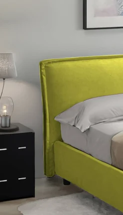 Letti Contenitore|Letti Singoli > Dmora Letto Singolo Sfoderabile Contenitore, Dimensione Materasso 90x190 cm - Fiumalbo Verde