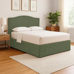 Letto Singolo Verde Sfoderabile Contenitore, Dimensione Materasso 90x200 cm - Copparo