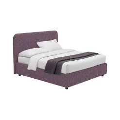 Letto Singolo Viola Lilla Sfoderabile Contenitore, Dimensione Materasso 90x200 cm - Serrone