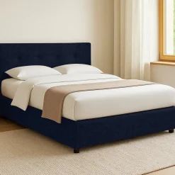 Letti Contenitore|Letti Singoli > Dmora Letto Singolo Sfoderabile Contenitore, Dimensione Materasso 90x190 cm - Fiumalbo Viola Scuro
