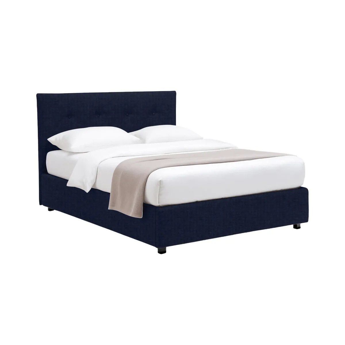 Letti Contenitore|Letti Singoli > Dmora Letto Singolo Sfoderabile Contenitore, Dimensione Materasso 90x190 cm - Fiumalbo Viola Scuro