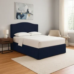Letti Contenitore|Letti Singoli > Dmora Letto Singolo Sfoderabile Contenitore, Dimensione Materasso 90x190 cm - Quisquina Viola Scuro