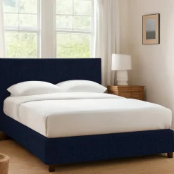 Letti Contenitore|Letti Singoli > Dmora Letto Singolo Sfoderabile Contenitore, Dimensione Materasso 90x190 cm - Ripi Viola Scuro
