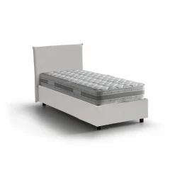 Letto una piazza con contenitore bianco 105x215 - Albia