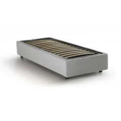 Letto una piazza con contenitore bianco 95x215 - Artesh
