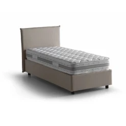Letto una piazza con contenitore tortora 105x205 - Arminius