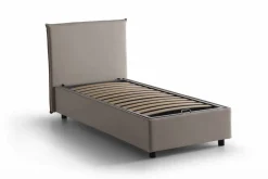 Letto una piazza con contenitore tortora 105x205 - Arminius
