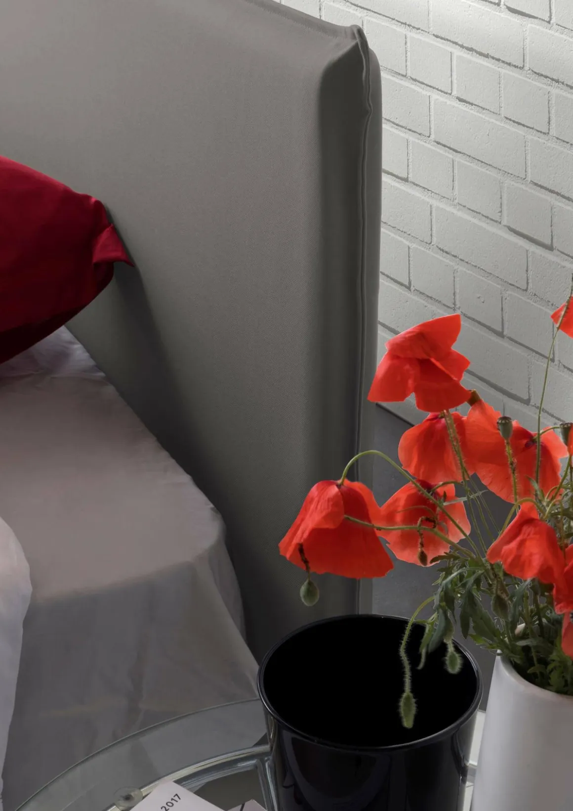Letto una piazza contenitore grigio 105x205cm rete inclusa - Ajan