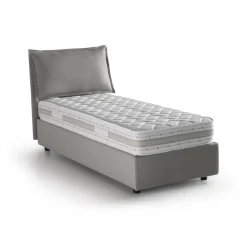 Letto una piazza contenitore grigio 95x215cm comodo - Ancara