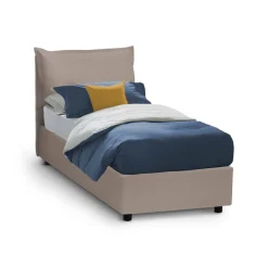 Letto una piazza contenitore tortora 105x205cm comodo - Amandola