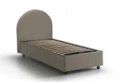 Letto una piazza contenitore tortora 95x205cm comfort - Parco
