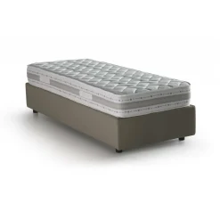 Letto una piazza contenitore tortora 95x205cm design - Andry