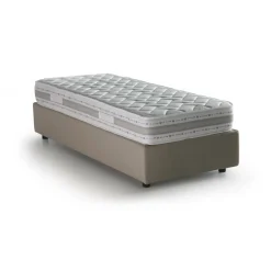 Letto una piazza contenitore tortora 95x215cm comfort - Avova
