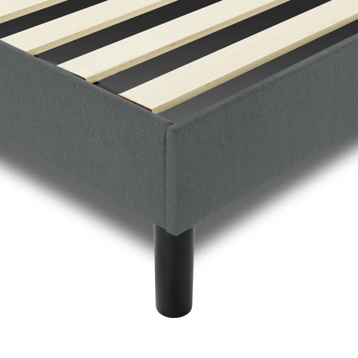 Letti Piazza E Mezza|Letti Piazza E Mezza > Dmora Letto una Piazza e Mezza 120x190 cm Imbottito Moderno con Rete a Doghe e Vano Testiera Salvaspazio 129x204x100h – Hemera Grigio