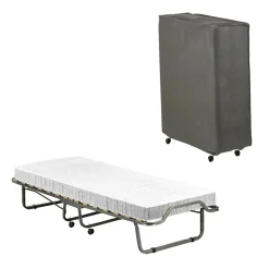 Letti Pieghevoli|Camera Da Letto > Dmora Letto una piazza pieghevole 190x80cm - Ace Bianco