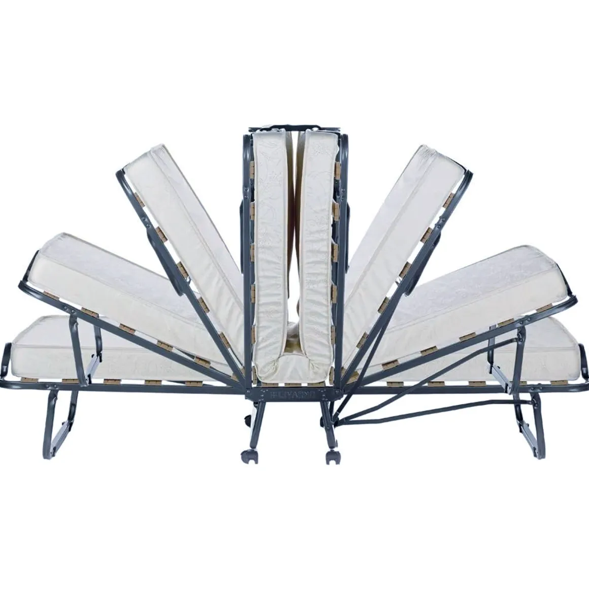 Letto una piazza pieghevole 200x80cm bianco - Banzi