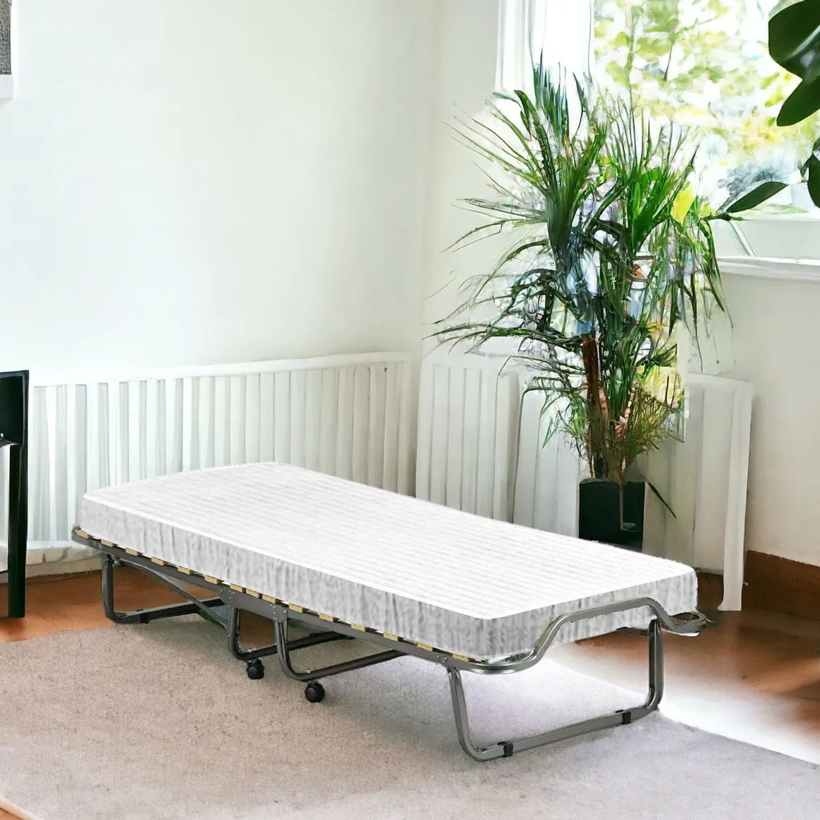 Letto una piazza pieghevole 200x80cm bianco - Banzi