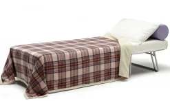 Letto una piazza pieghevole 80x80cm bianco - Abak