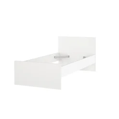 Letti Singoli > Dmora Letto un posto 96x196cm adatto per materasso 90x190 cm - Assar Bianco