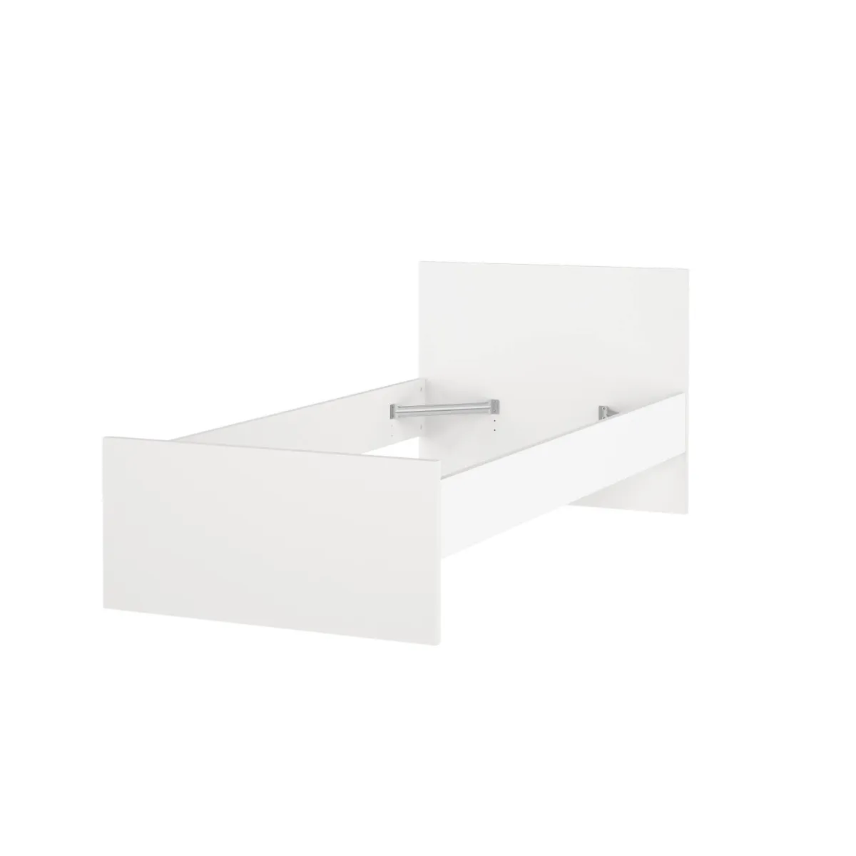 Letti Singoli > Dmora Letto un posto 96x196cm adatto per materasso 90x190 cm - Assar Bianco