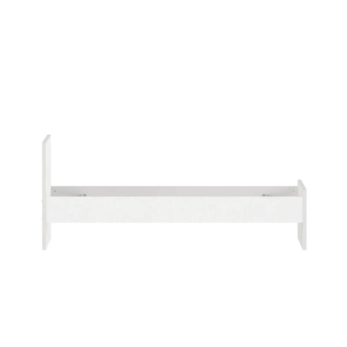 Letti Singoli > Dmora Letto un posto 96x196cm adatto per materasso 90x190 cm - Assar Bianco