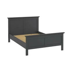 Letto un posto grigio 158x200cm rete inclusa - Arcevia