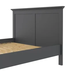 Letto un posto grigio 158x200cm rete inclusa - Arcevia
