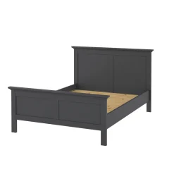 Letto un posto grigio 158x200cm rete inclusa - Arcevia