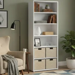 Libreria alta bianca 89x221h cm - Armon
