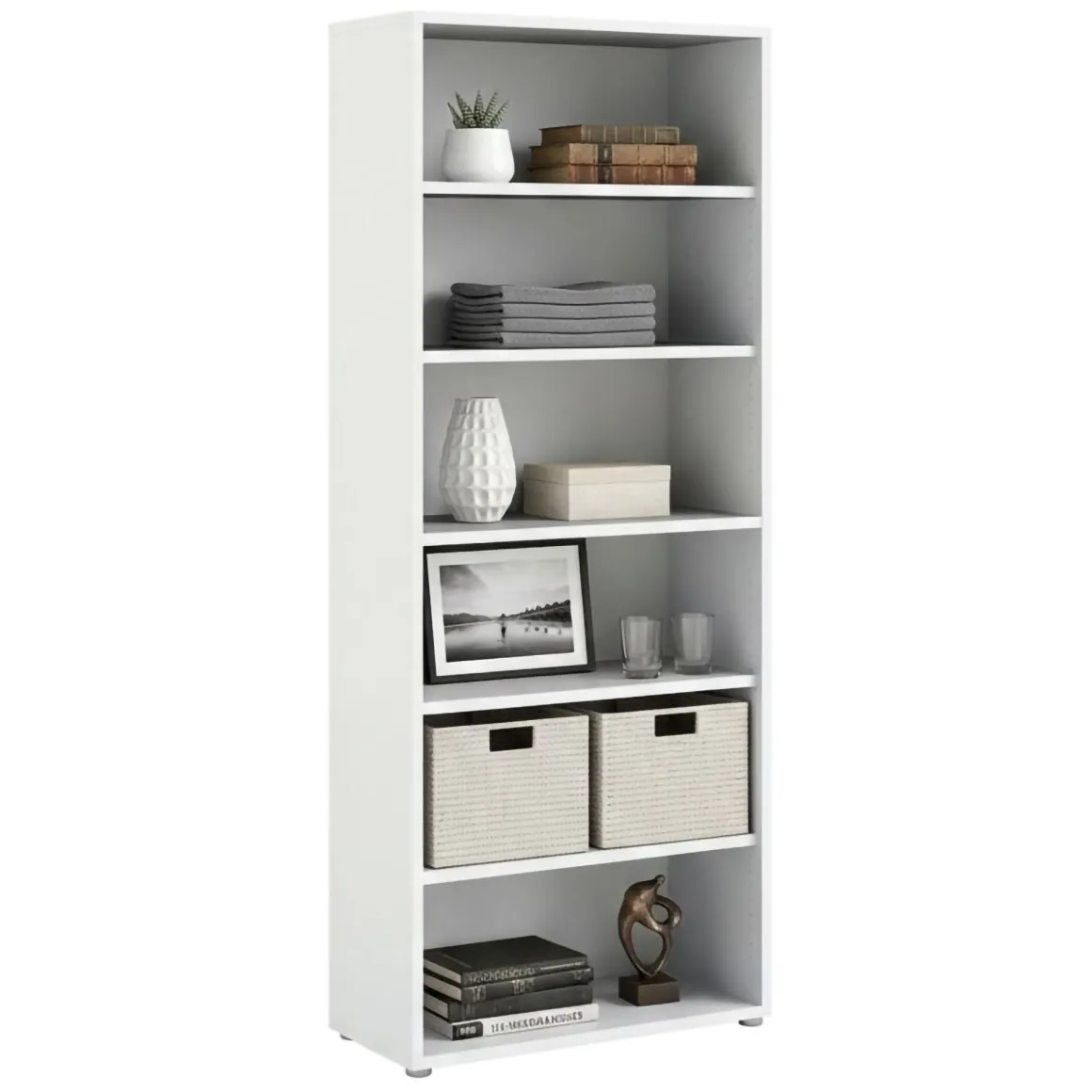 Libreria alta bianca 89x221h cm - Armon