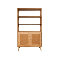 Librerie|Ufficio > Dmora Libreria 2 ante quercia 90x110h cm - Suva Marrone Quercia