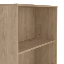 Libreria 2 ante rovere e bianca 79x204h cm - Arancio