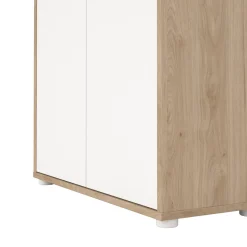 Libreria 2 ante rovere e bianca 79x204h cm - Arancio