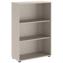 Librerie > Dmora Libreria 2 Ripiani Installazione a Terra 79x34x118h cm, - Leporano Beige