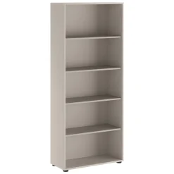 Libreria Beige 4 Ripiani Installazione a Terra 79x34x188h cm, - Brugnera