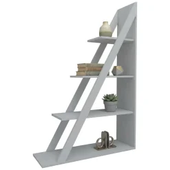 Librerie > Dmora Libreria 3 Ripiani Installazione Libera 100x30x150h cm, Struttura Verticale - Camaiore Bianco