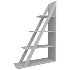 Librerie > Dmora Libreria 3 Ripiani Installazione Libera 100x30x150h cm, Struttura Verticale - Camaiore Bianco