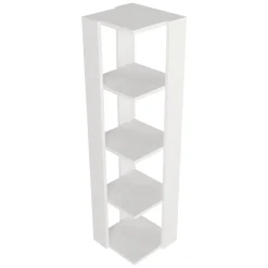 Librerie > Dmora Libreria 3 Ripiani Installazione Libera 31x33x120h cm, Struttura Verticale - Clivio Bianco