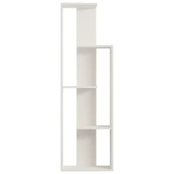 Libreria Bianco 3 Ripiani Installazione Libera 50x20x160h cm, Utilizzabile Come Divisorio Locale - Fiesole