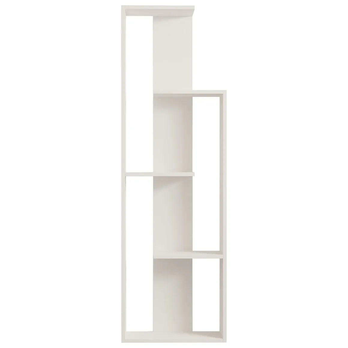 Libreria Bianco 3 Ripiani Installazione Libera 50x20x160h cm, Utilizzabile Come Divisorio Locale - Fiesole
