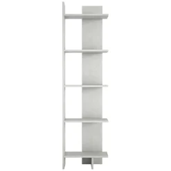 Librerie > Dmora Libreria 5 Ripiani Installazione Libera 49x22x170h cm, Struttura Verticale - Trimonte Bianco