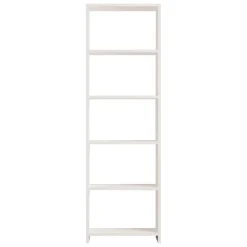 Librerie > Dmora Libreria 5 Ripiani Installazione Libera 80x32x180h cm, Struttura Verticale - Vas Bianco