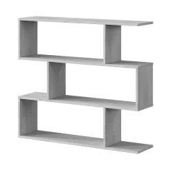 Librerie|Ufficio > Dmora Libreria bifacciale cemento 110x97h cm - Amerigo Grigio Cemento