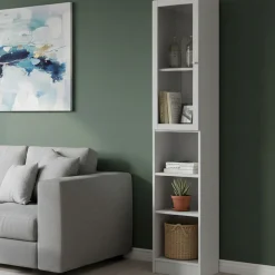 Libreria chic bianca 40x203h cm - Greg