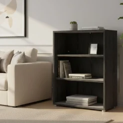 Libreria chic nera 89x113h cm - Aziza