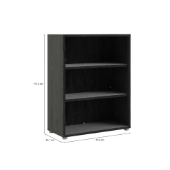 Libreria chic nera 89x113h cm - Aziza