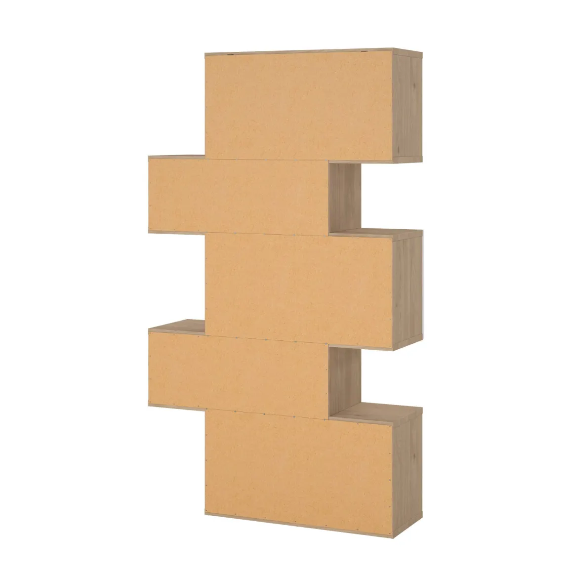 Libreria chic rovere e bianca lucida 95x166h cm - Acetosella