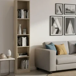 Libreria colonna quercia 40x203h cm - Albregio