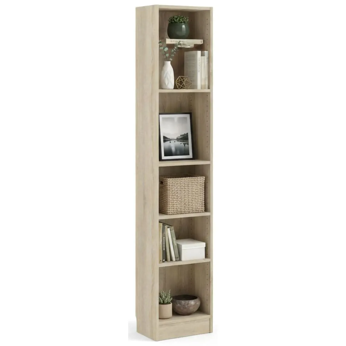 Libreria colonna quercia 40x203h cm - Albregio